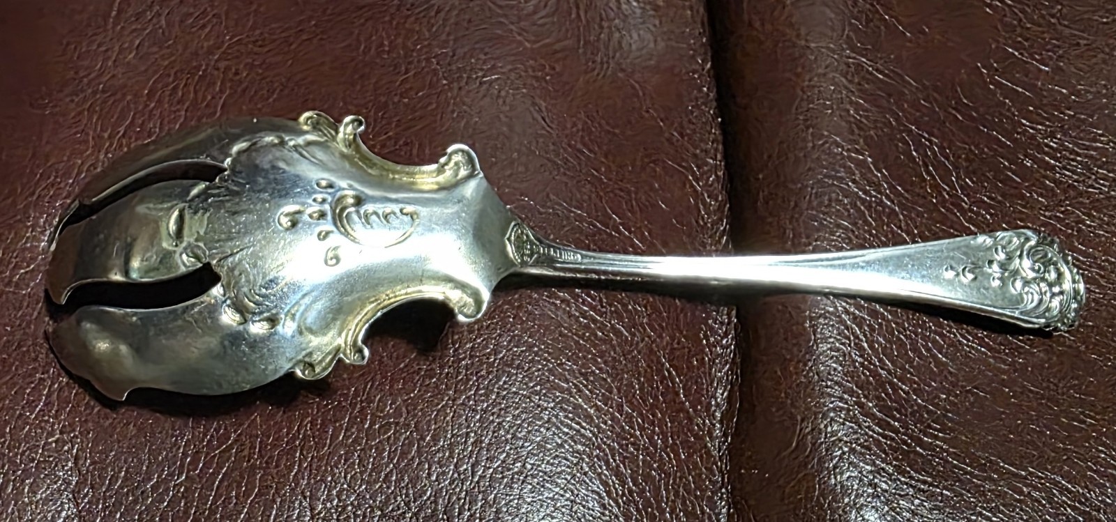 Rare Maintenon Sterling Silver Ice Cream Fork George W Shiebler Co.
