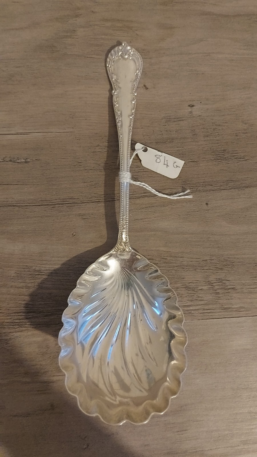 Stering Silver Serving Spoon,Shell-shaped,Shreve Crump&Low, American Silver,84g