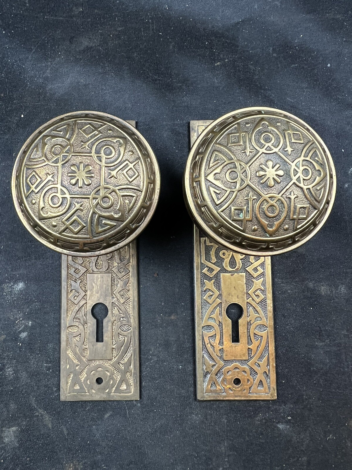 Norwalk 1895 “Moorish” Passage Set Aesthetic Victorian Eastlake H-22020 H-22030