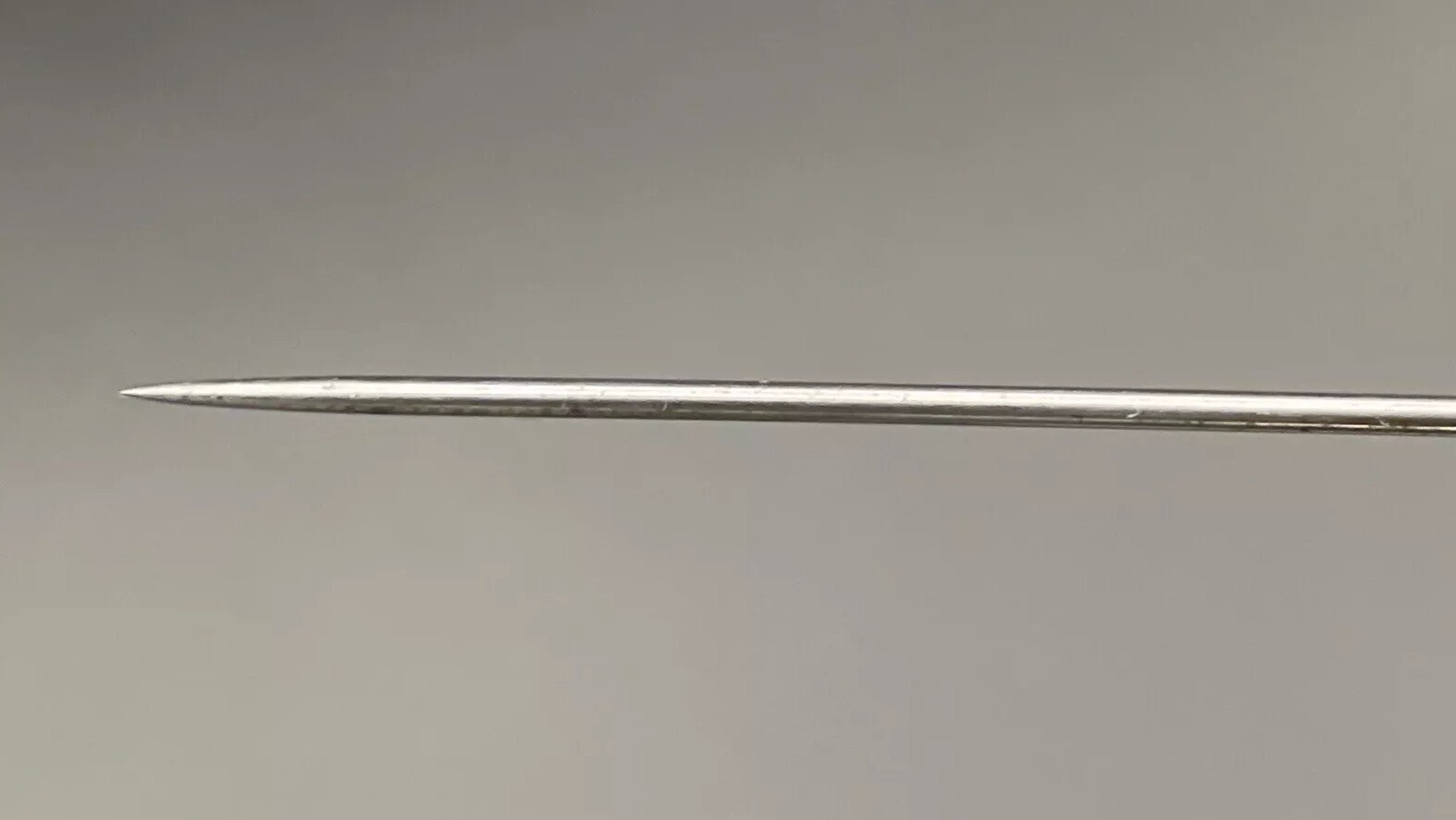Scottish Thistle Amethyst Stone & Wishbone Sterling Silver Hatpin English 1909
