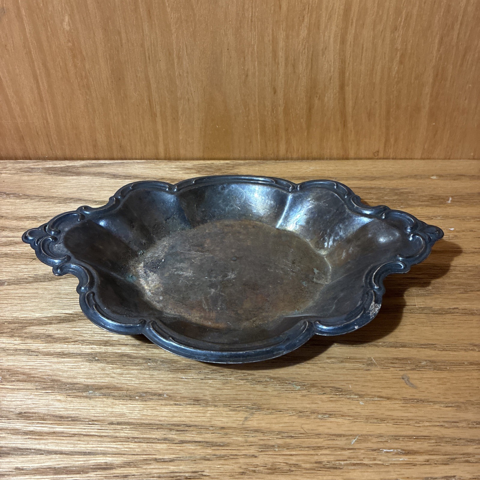 Vintage Wakefield IS 548 Silver Trinket Tray or Snack Serving Tray 9” (3D)