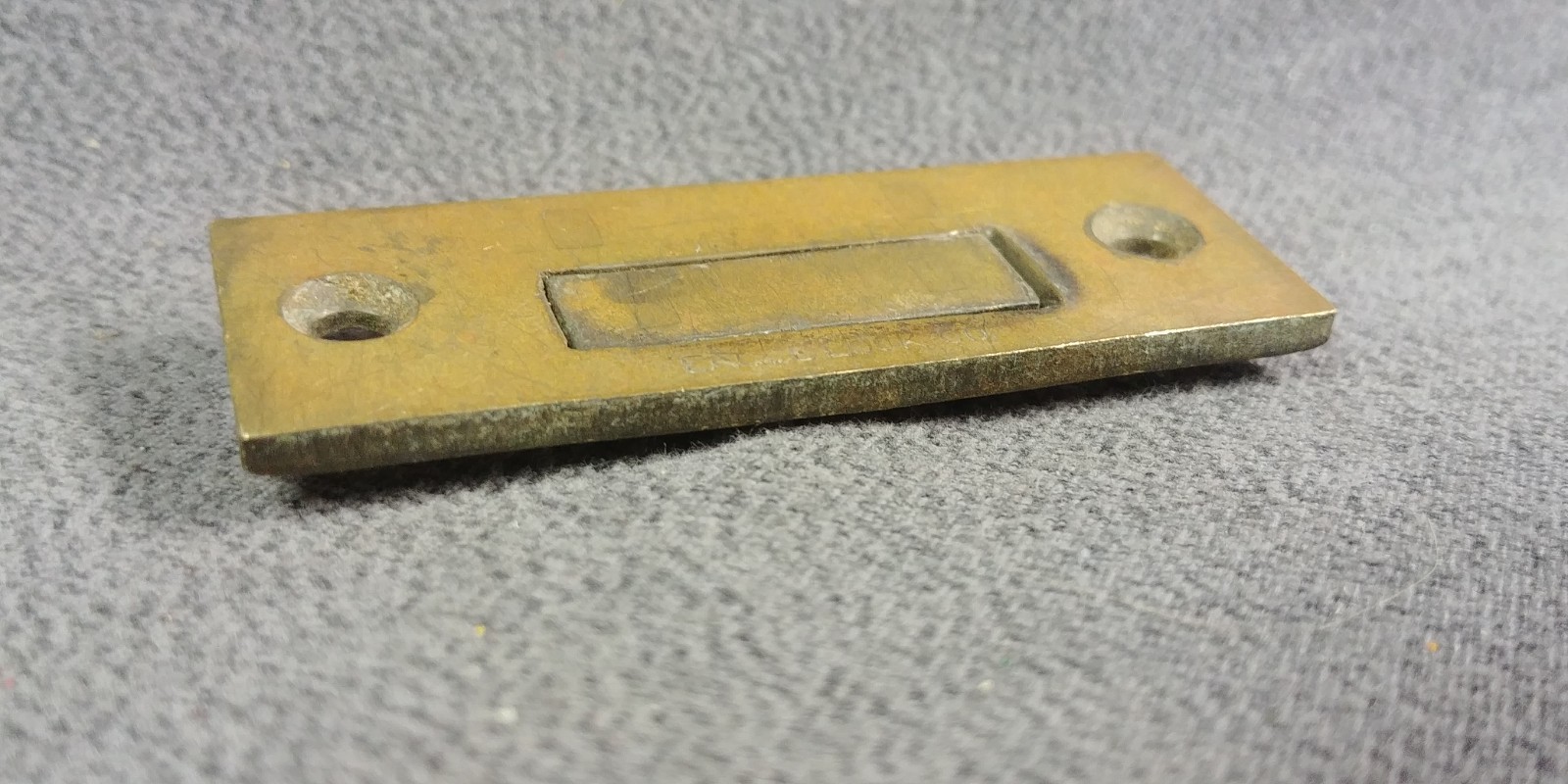 Original Eagle Lock Strike for Roll Top Desk Spring Door Brass Antique Hardware