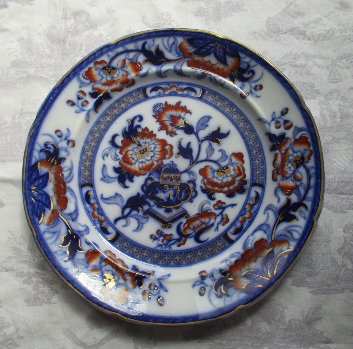 Antique Imari Hot Water Plate – W.R.S & Co (Ridgway) for L & W Brown Birmingham