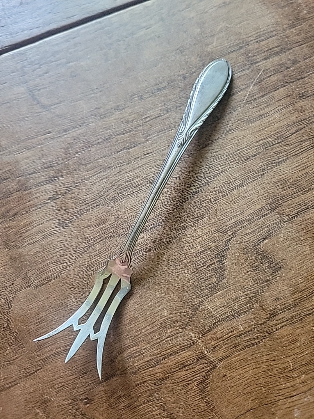 1927 Vintage WEIDLICH Sterling Silver STRATFIELD 5 1/4″ Lemon Fork NO MONO