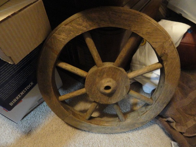 Vintage 13″ Wood Cart Wheel