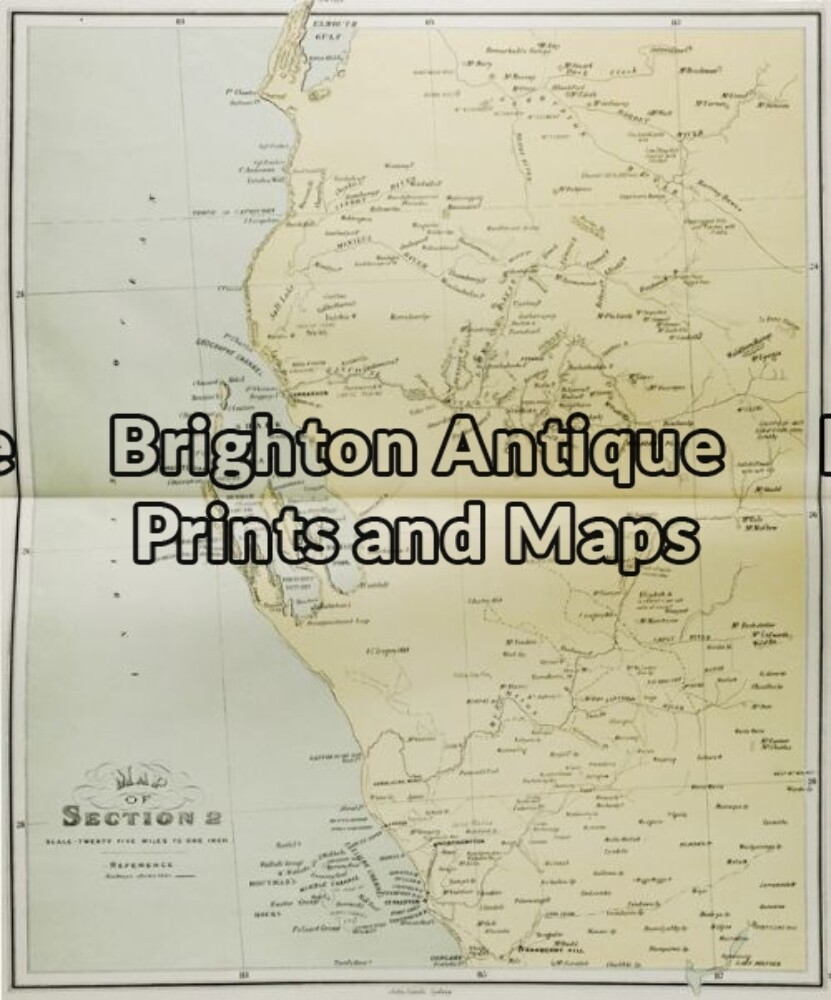 Antique Map 3-104 – Western Australia – Sharks Bay area J Sands – circa 1886 Chr