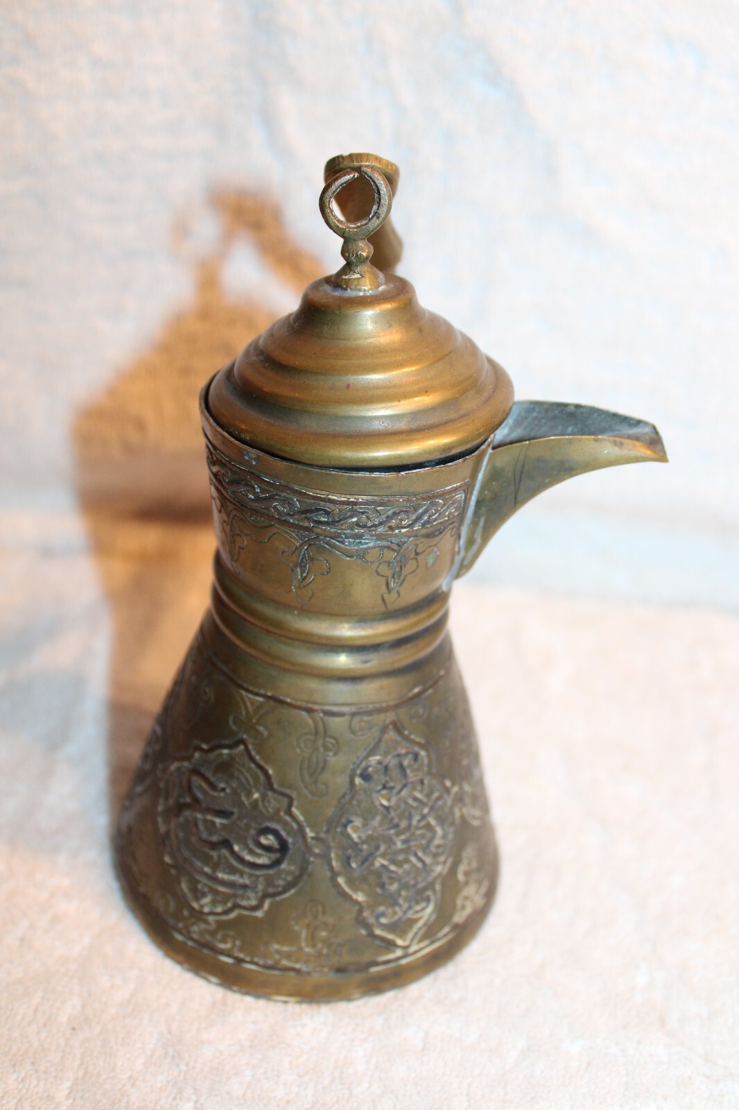 Nice Antique Cairo ware Cairoware Dallah Ibrik Coffee Pot Egypt Mideastern دَلَ