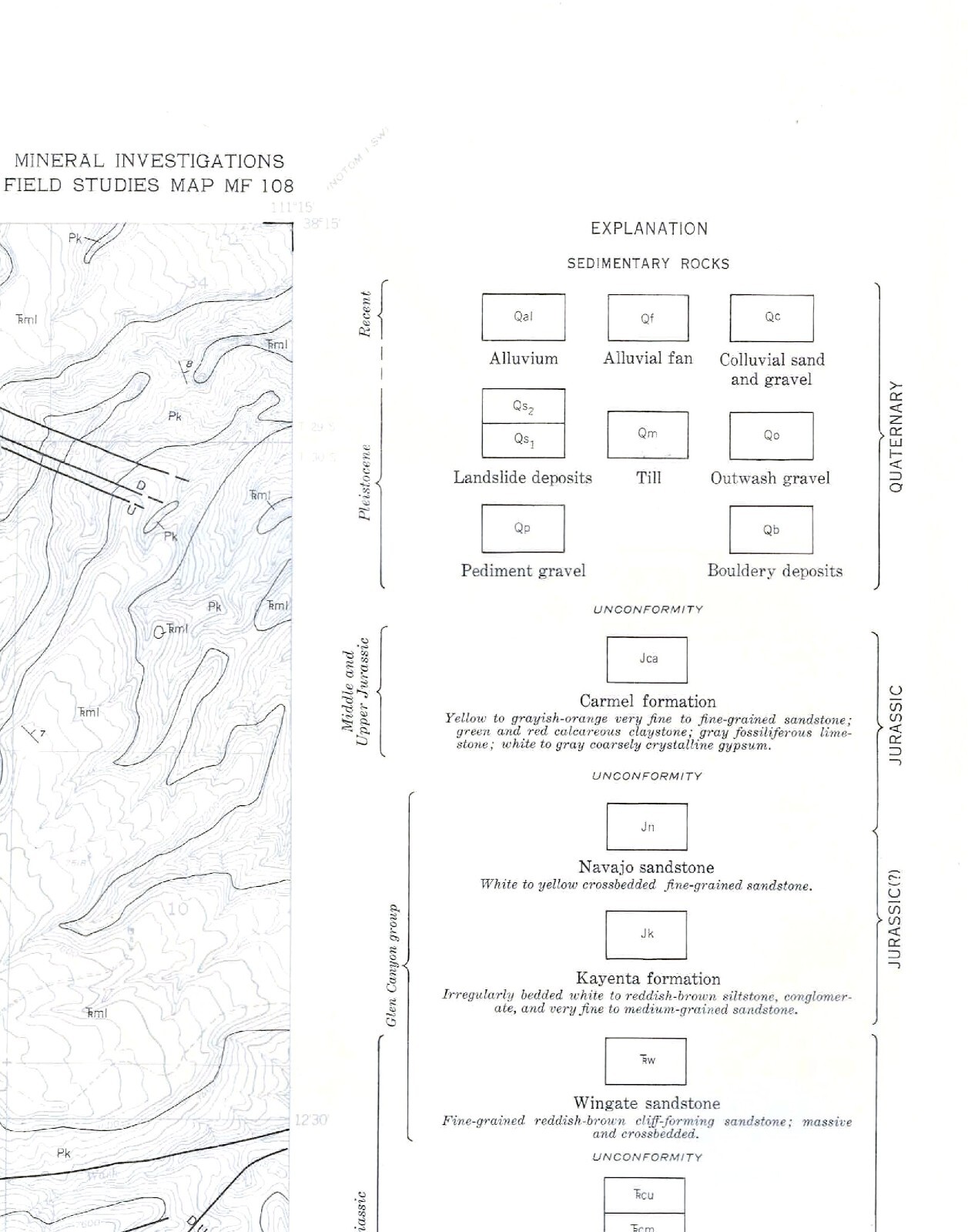 USGS Geologic Map: Notom 3 NE Quadrangle, Utah