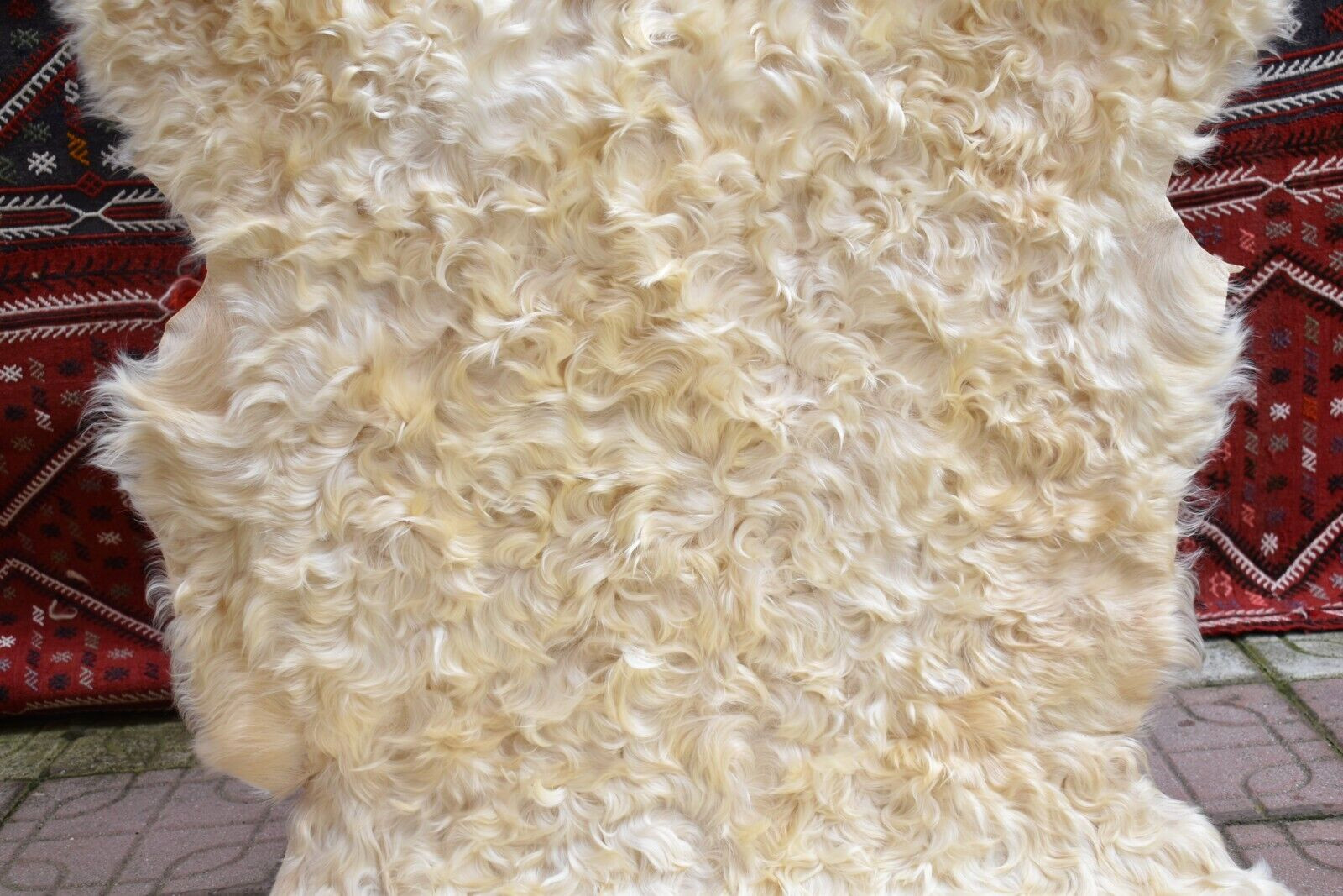 Angora Goat Leather Goatskin Fur 2 x 3 ft Pelt Hide 100% Natural Goat Skin Rug