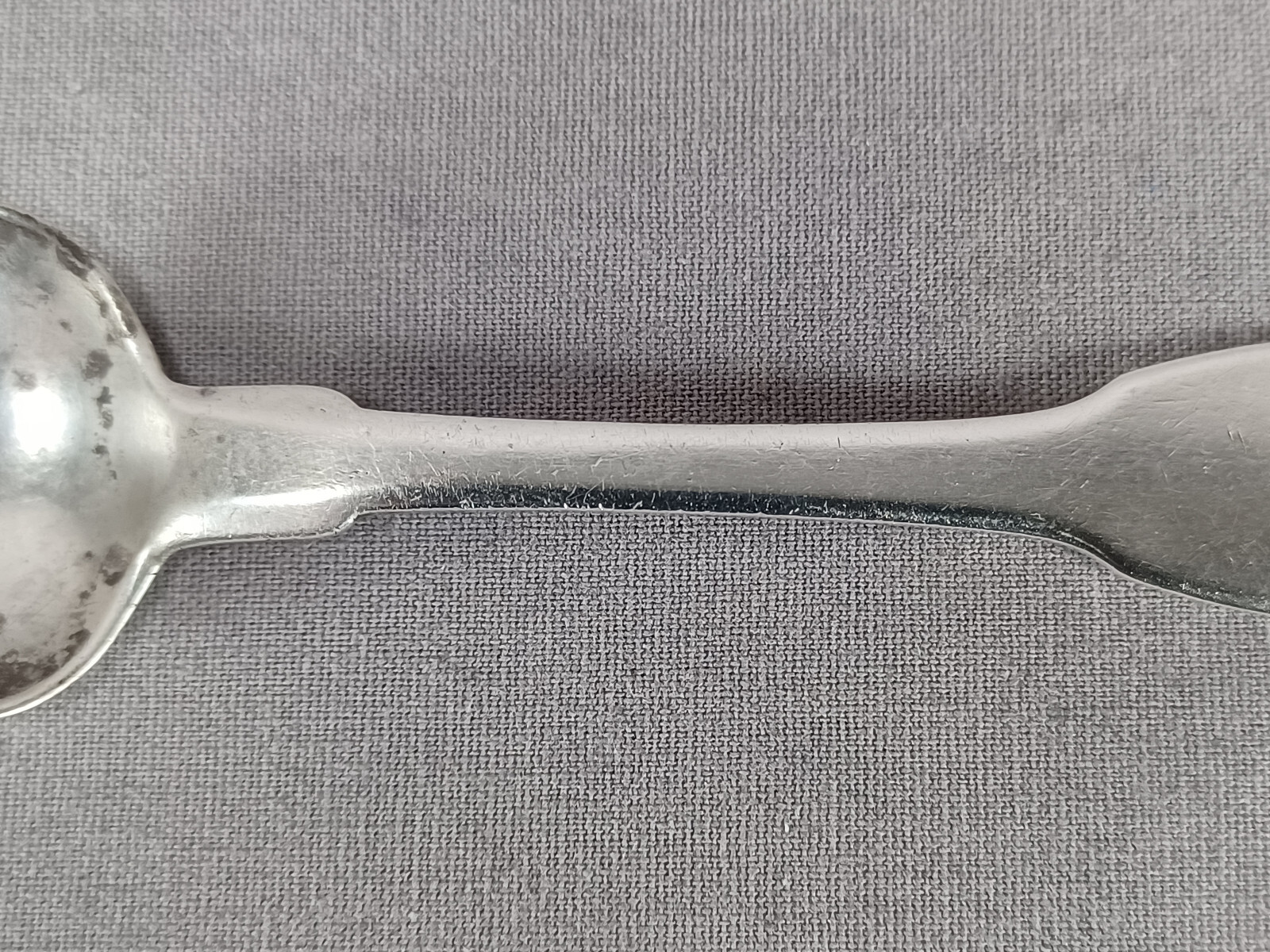 Cleveland & Post New London CT Coin Silver Salt Spoon Circa 1815-1837