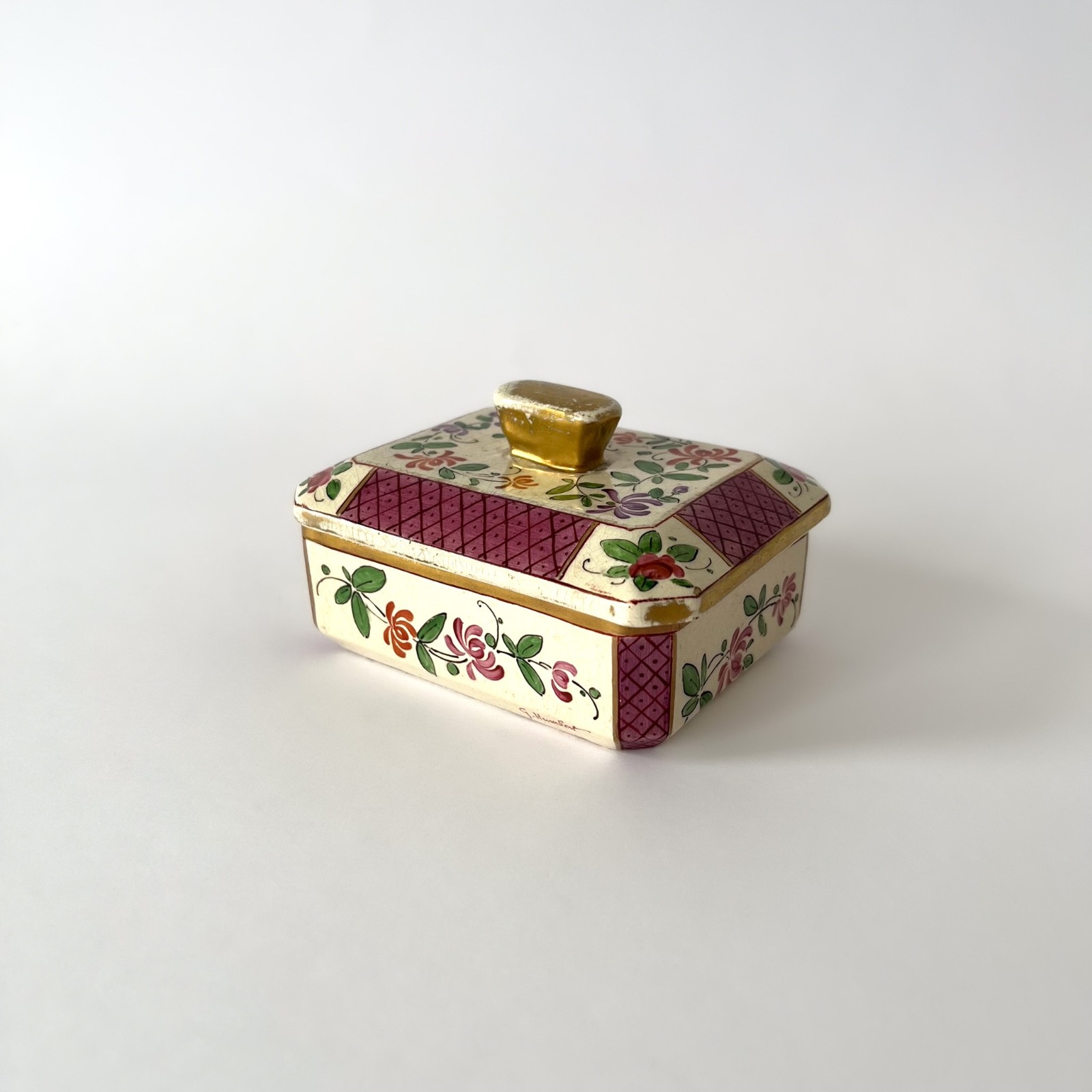 Antique Candy Box In Porcelain By Samson, Gustave Humbert – Late 19th Century
