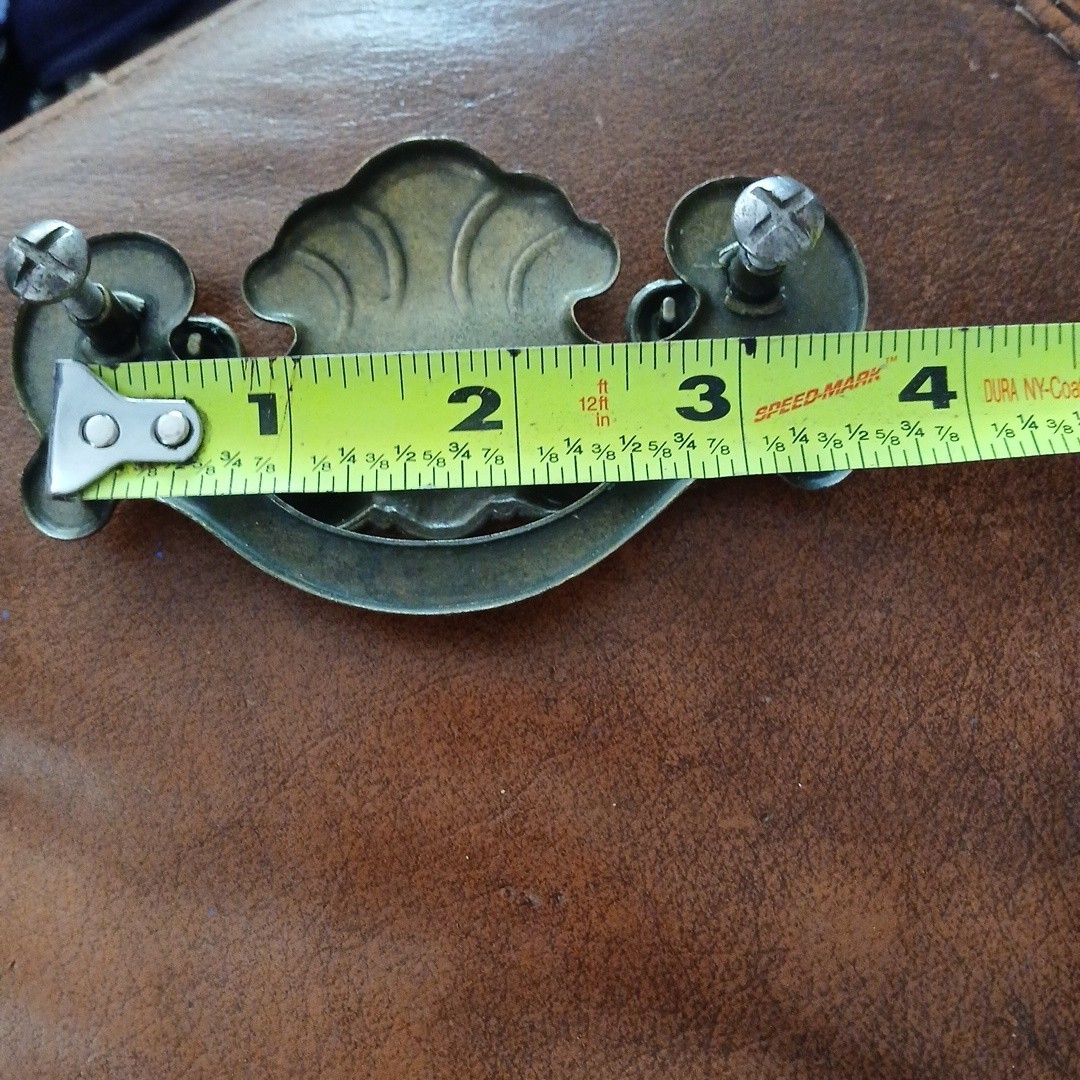 Vintage Brass Batwing Drawer Pull