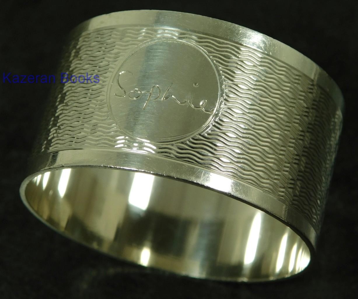 Vintage Solid Sterling Silver Napkin Ring 1971 By J Gloster Ltd ‘Sophie’