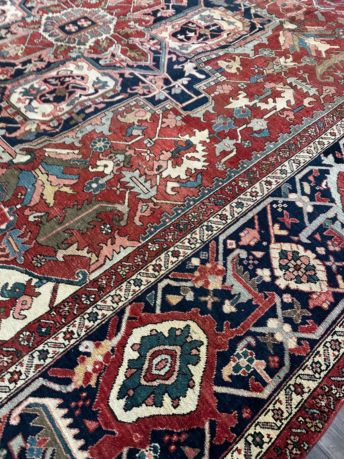 Antique 1910 Tribal Oriental Rug, Excellent Condition, Vegetable Dyes, 11×16