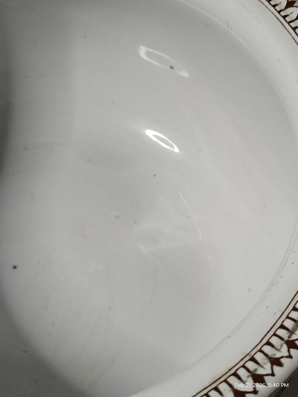Antique 19c BWM & Co. Alexandra Pattern Chamber Pot From Staffordshire England
