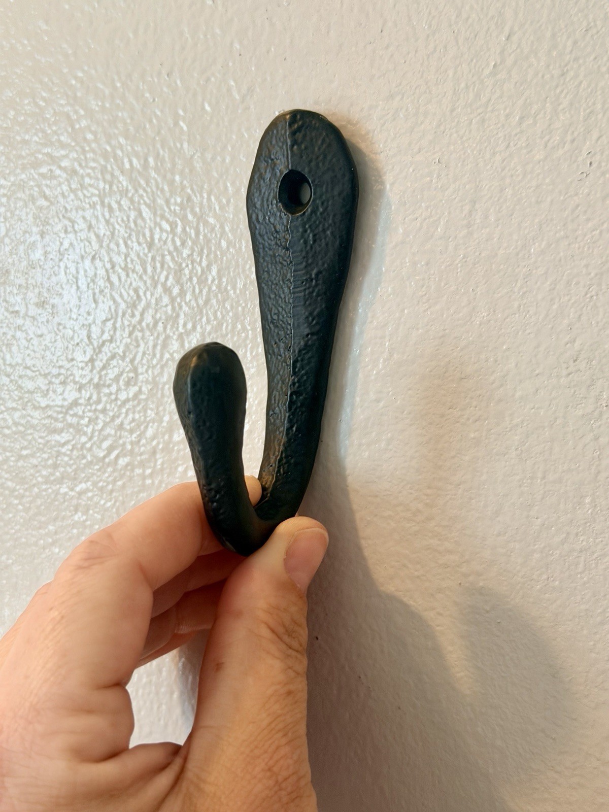 Rustic Wall Hook Primitive Cast Iron Metal Coat Towel Hat Hanger Cups Pans Hook