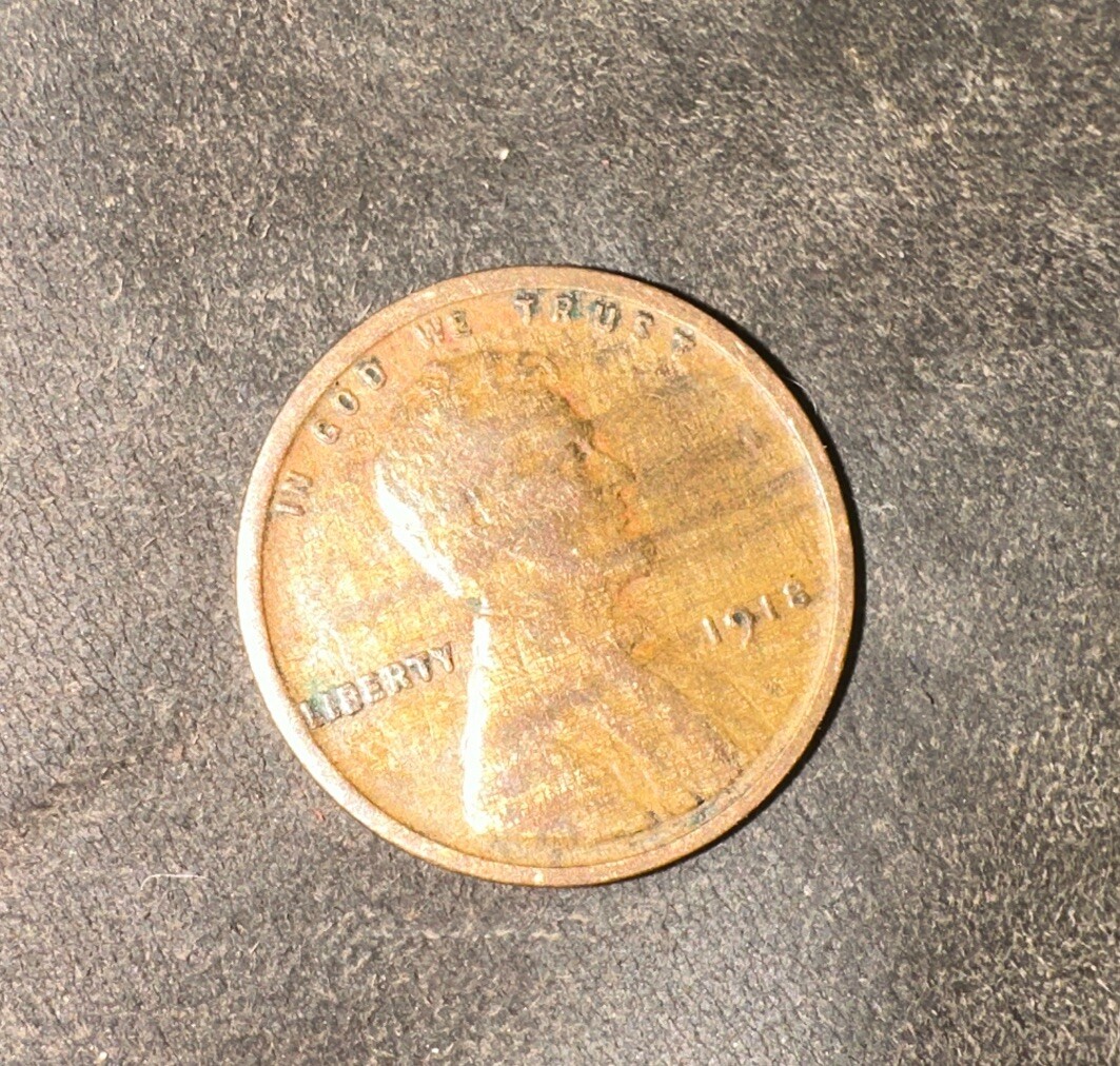 1918 P Lincoln Wheat Cent Woody Error # 427241
