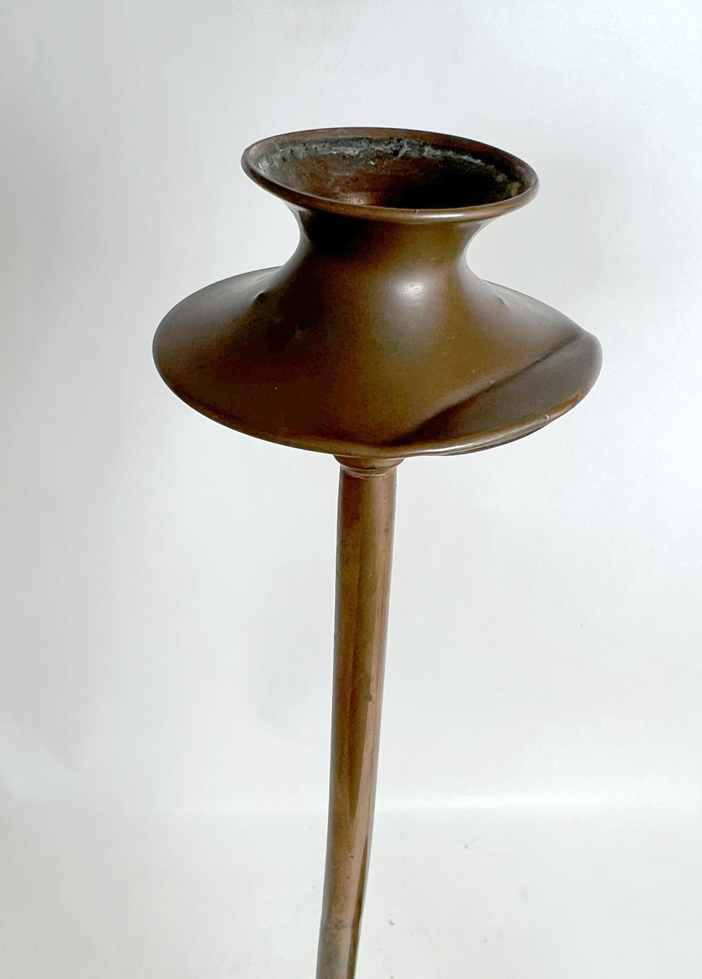 PR c1910 Candlesticks Mission Arts Crafts Sternau Co. Solid Copper Jarvie Style