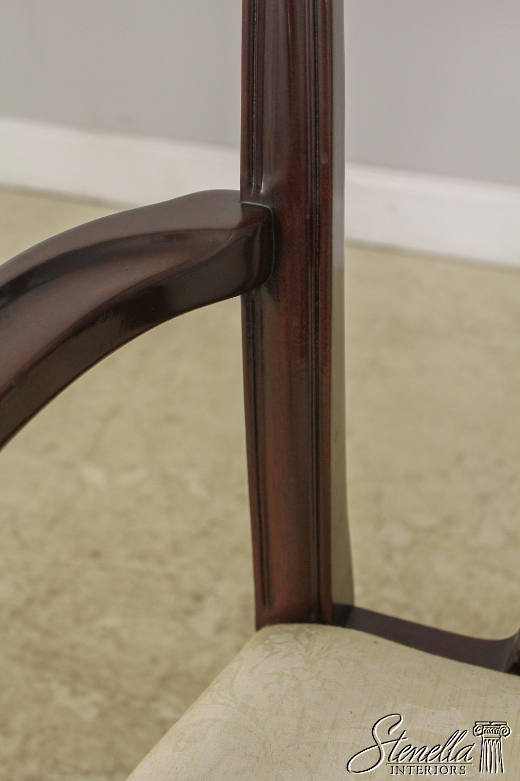 L57480: Set of 8 KINDEL Oxford Mahogany Chippendale Dining Room Chairs