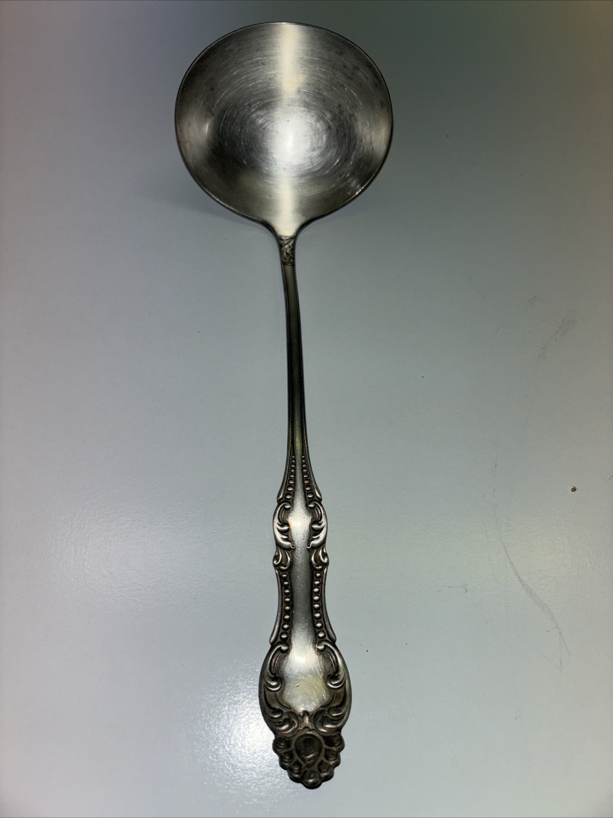 Antique C.B. Barker Mfg. Co. A1 Silver Plate Large Soup Punch Gravy Ladle