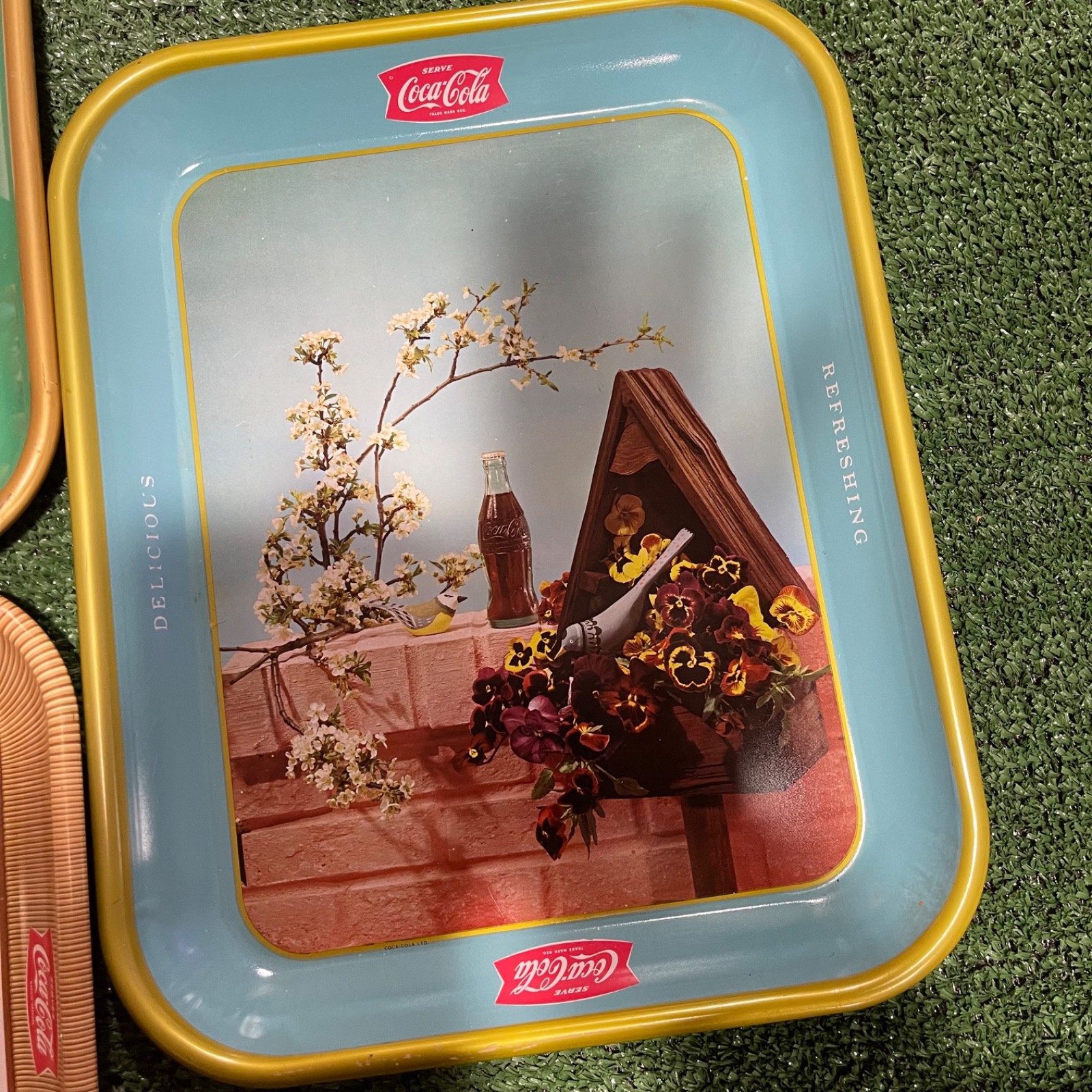 Vintage Lot of Coca Cola Trays – US – 1950’s – 13” x 10.5”