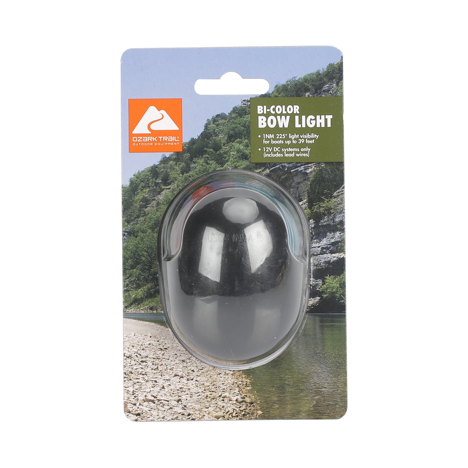 Ozark Trail Marine Red and Green Bi-Color Boat Bow Light