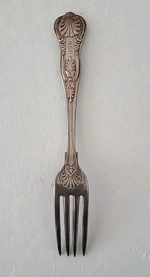 Silverplated U.S.N. Silver Dinner Fork (Vintage)