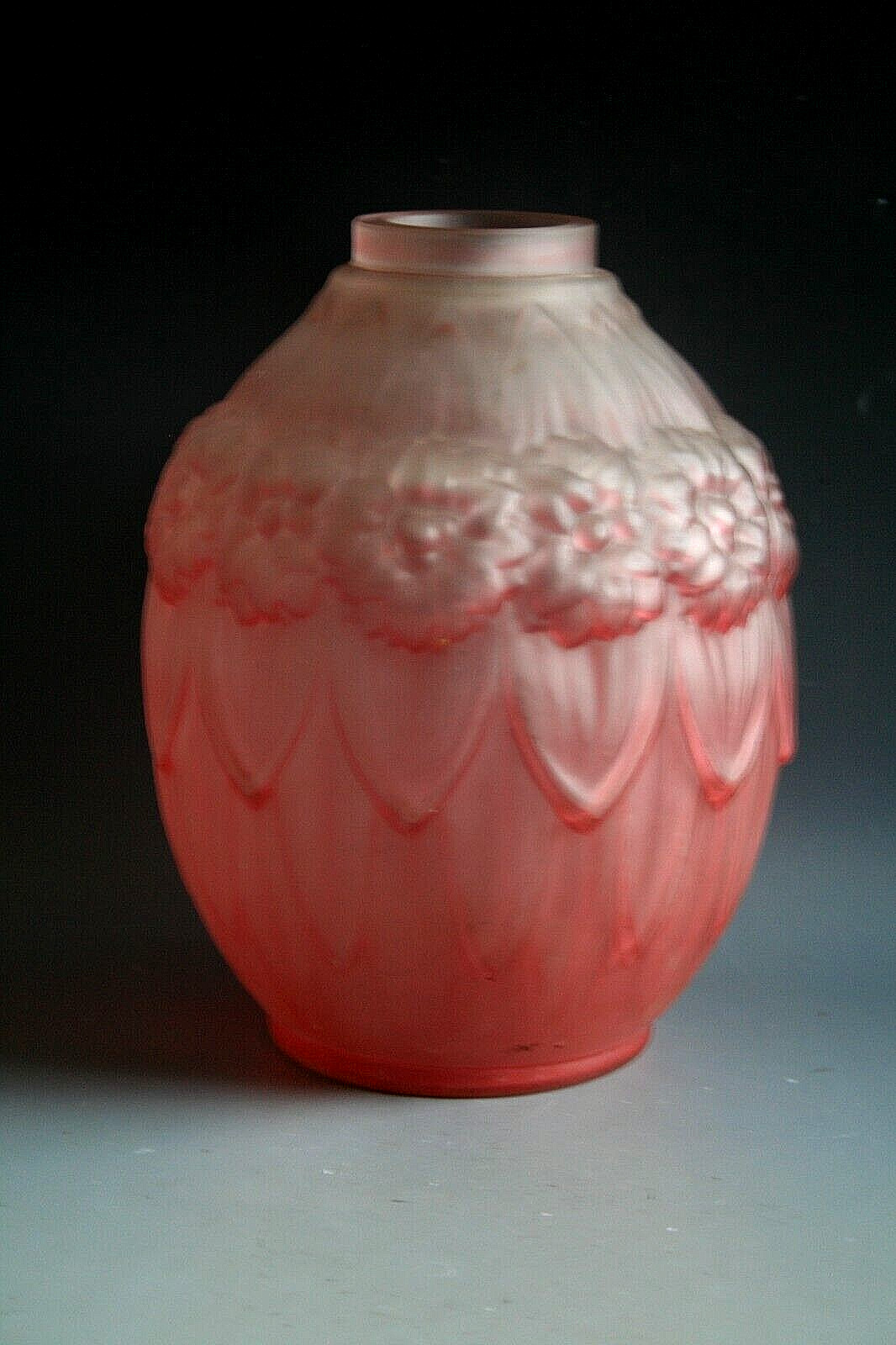 ANTIQUE ART DECO VERCAIS , LE VERRE FRANCAIS GLASS VASE – CIRCA 1930