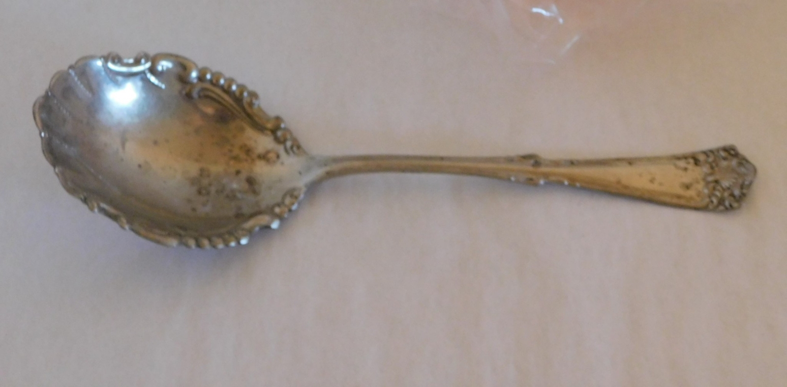 Casserole Serving Spoon – VICTORIA – Crown Silver Co. Silver Plate (#P237)