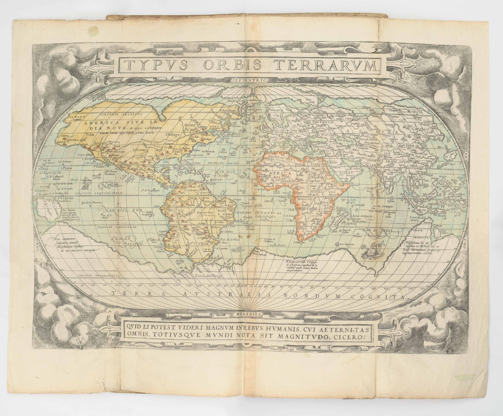 c. 1600 Unique Ortelius & Hogenberg Atlas Factice / Composite Atlas