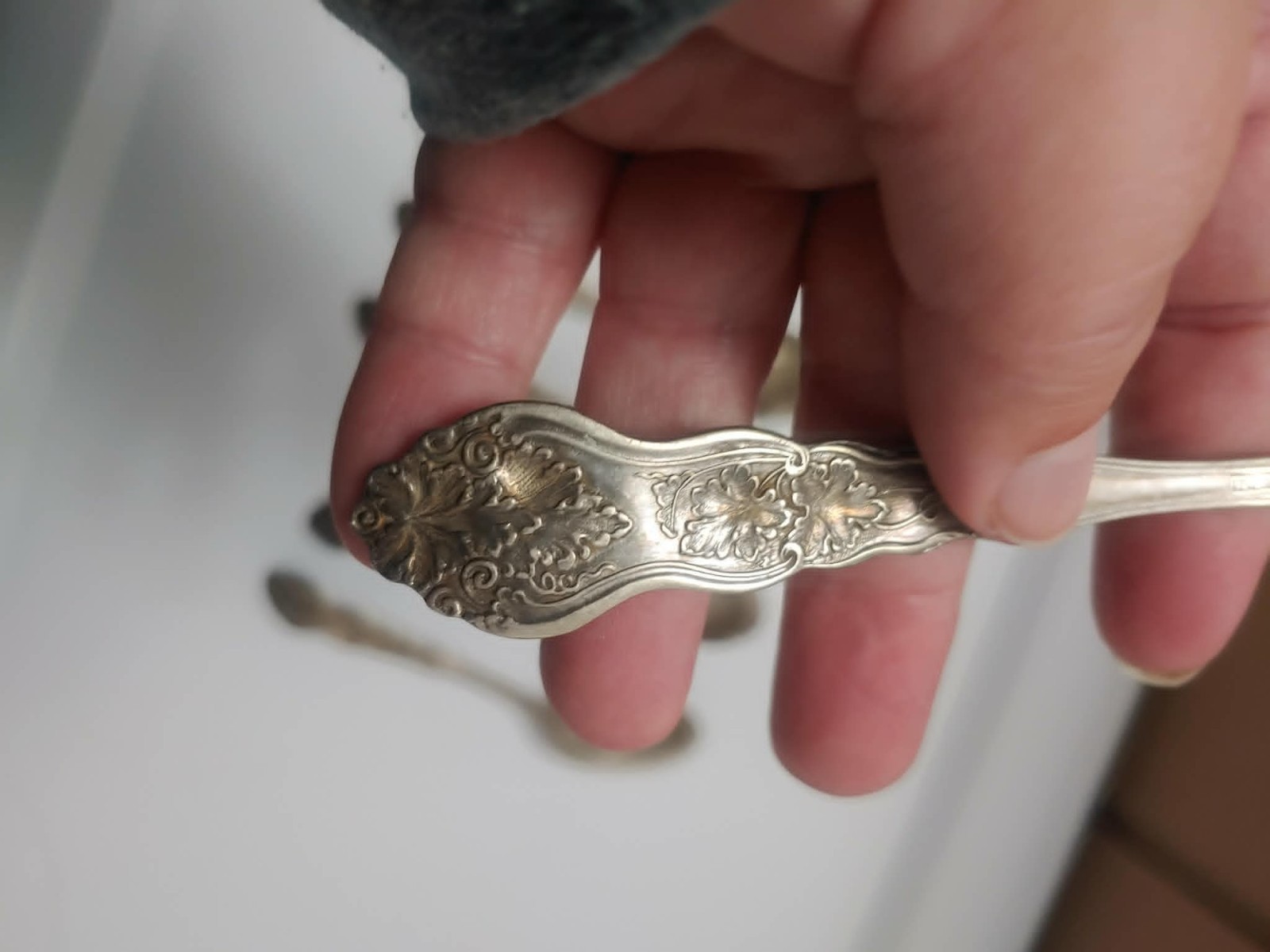 moselle pattern american silver co patent 4-10-06 spoons 5 of them