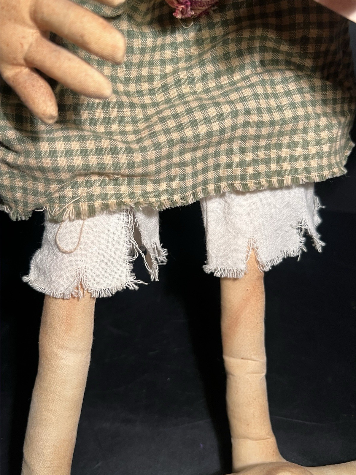 David Everett CHICKEN LIPS COUNTRY PRIMITIVE RAG DOLL/SIGNED 2003/OOAK/RARE
