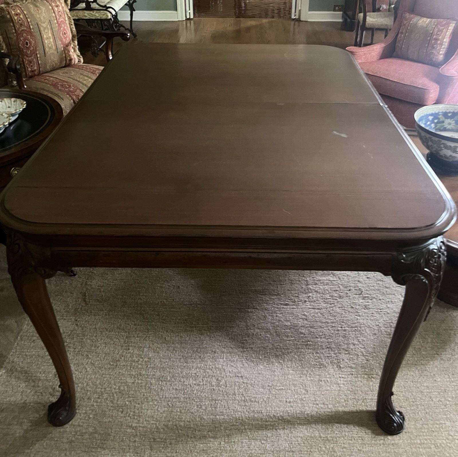 Louis XV–style Dining Table (French Provincial / Rococo Revival)