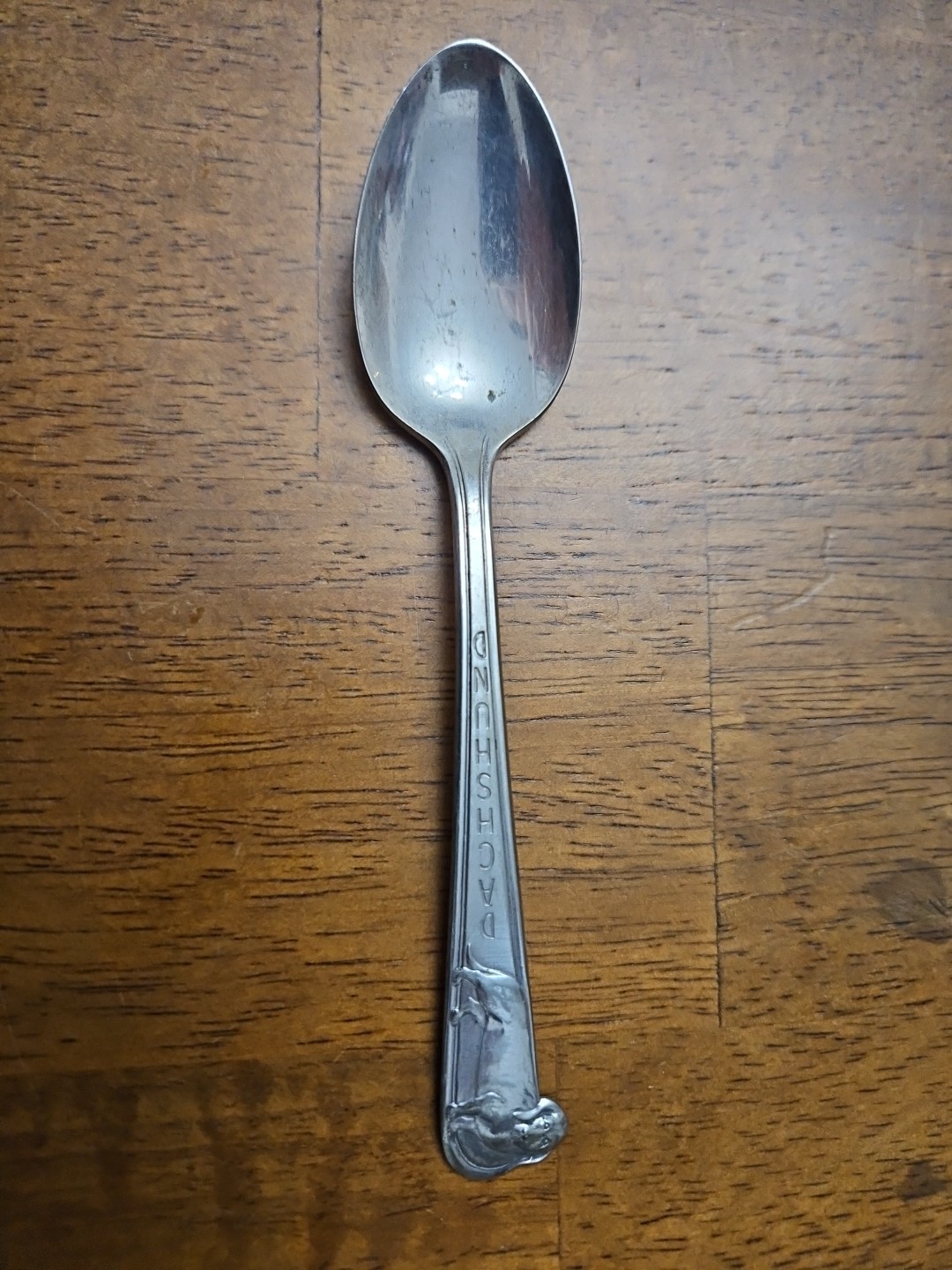 Rare VTG Winthrop Silver Plate Spoon Dachsund 6″