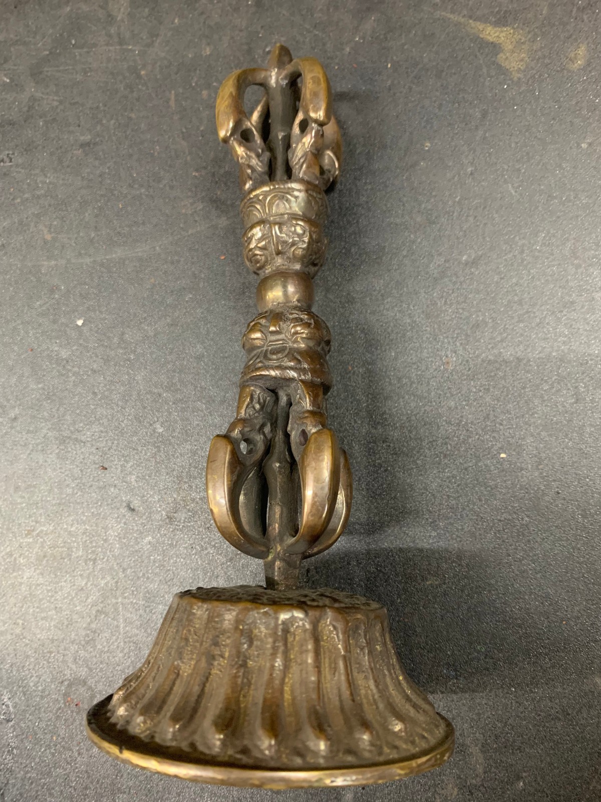 Large Wonderful Tibetan Brass Hand Made *Vajra Implement* Statue