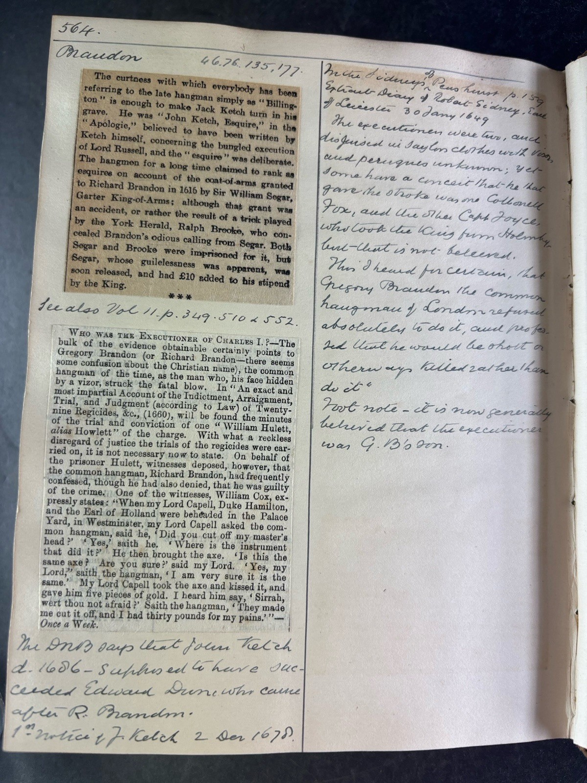 Notes & Queries 1876 Fynmore Archive | Dr Johnson, Charles I, Stuarts, Waterloo