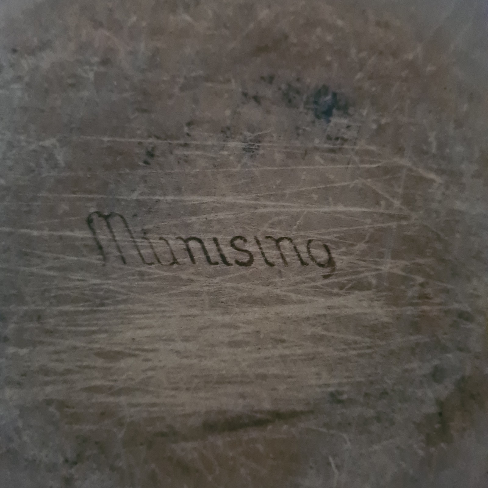 Munising Vintage Wooden Bowl Farmhouse Rustic 22.5cm Wide
