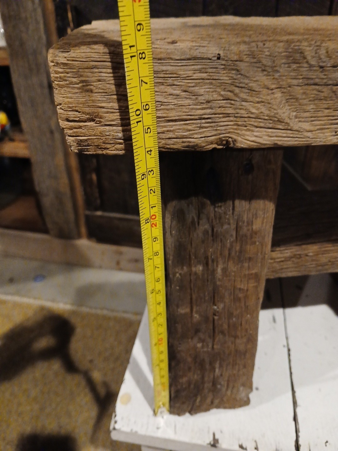Antique Rustic 150 Year Barn Wood Milking Stool