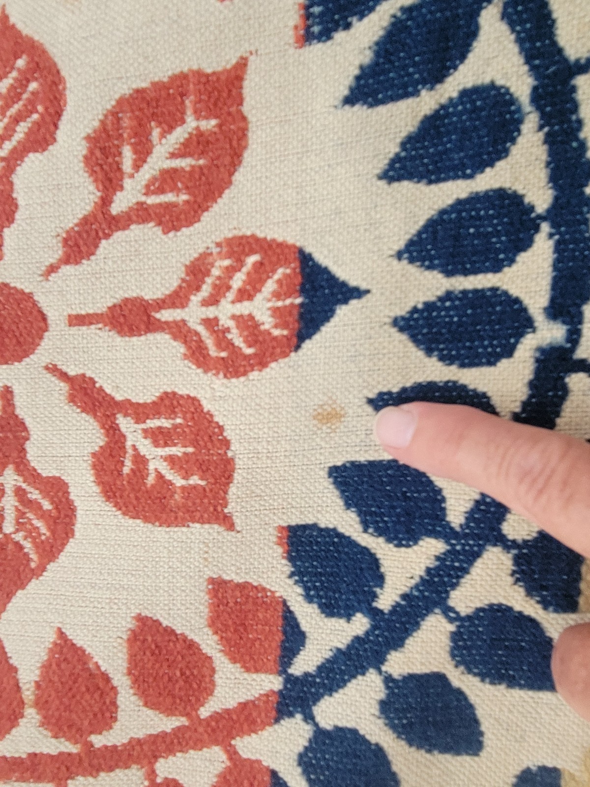 JACQUARD COVERLET COLORFUL SIGNED DATED A.W. 1859 76X90″