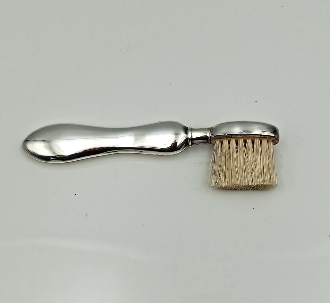 Antique Sterling Silver Moustache Brush Circa 1900 Vintage Grooming Tool