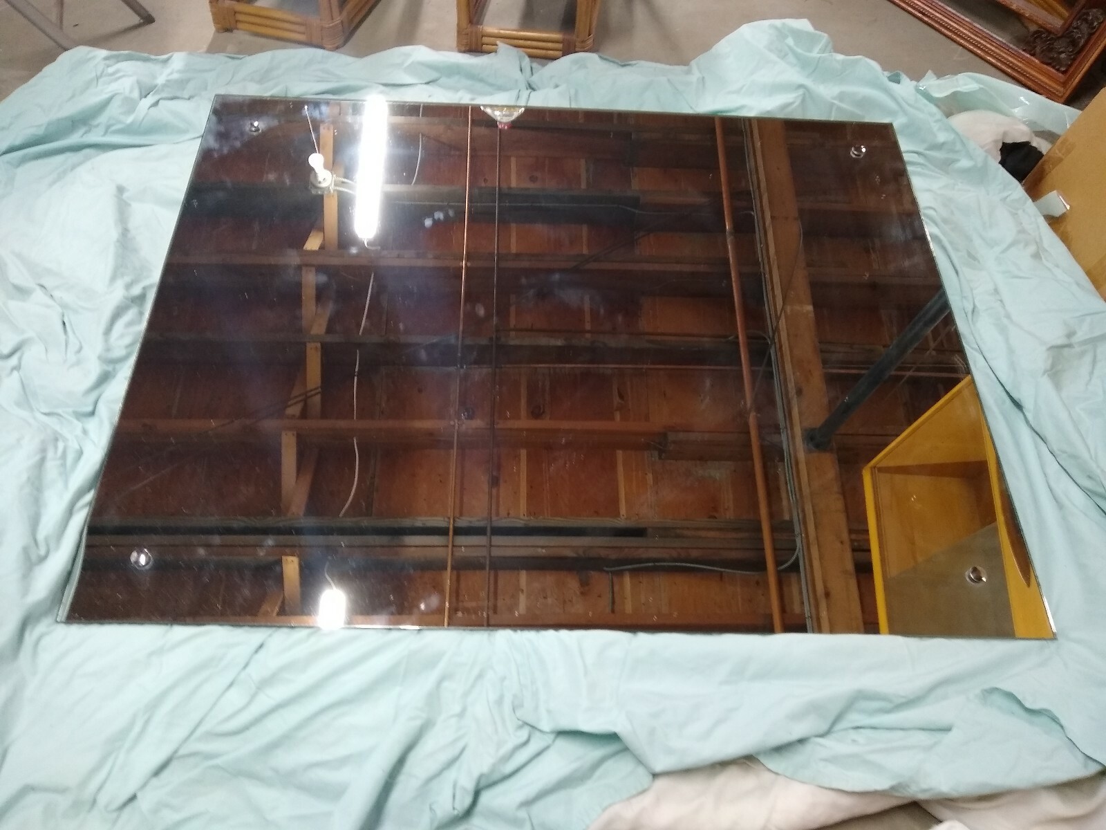 Vintage Mid Century Modern Wall Mirror (NorthEast Delivery Available)