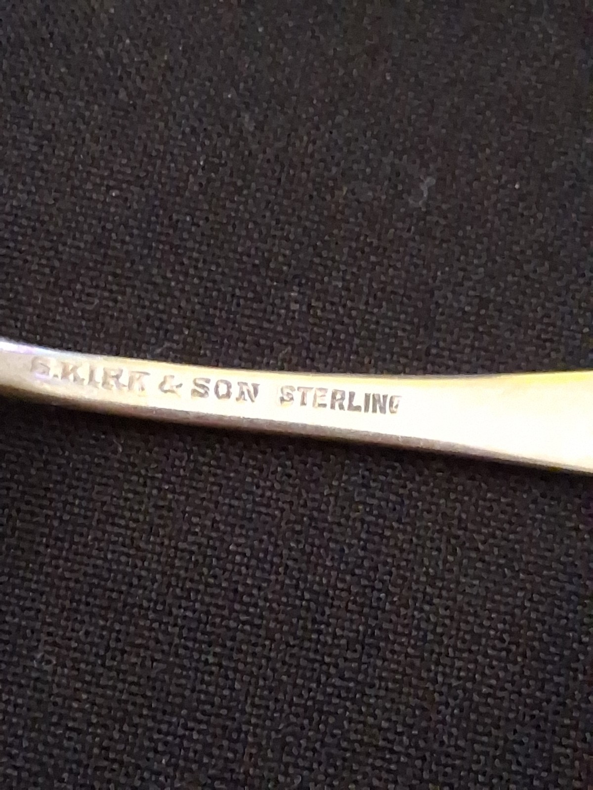 S Kirk & Son Repousse Sterling Silver 4″ Demitasse Spoon