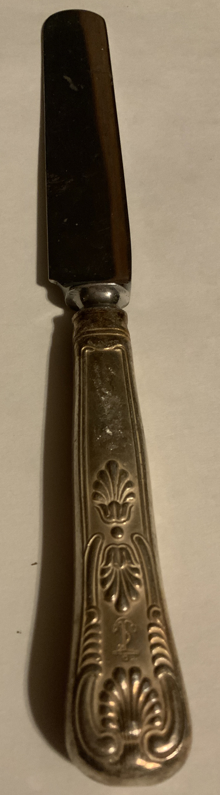 USN U.S. NAVY Kings Pattern Table Dinner Knife WWI WWII WW2 Silverplate Flatware