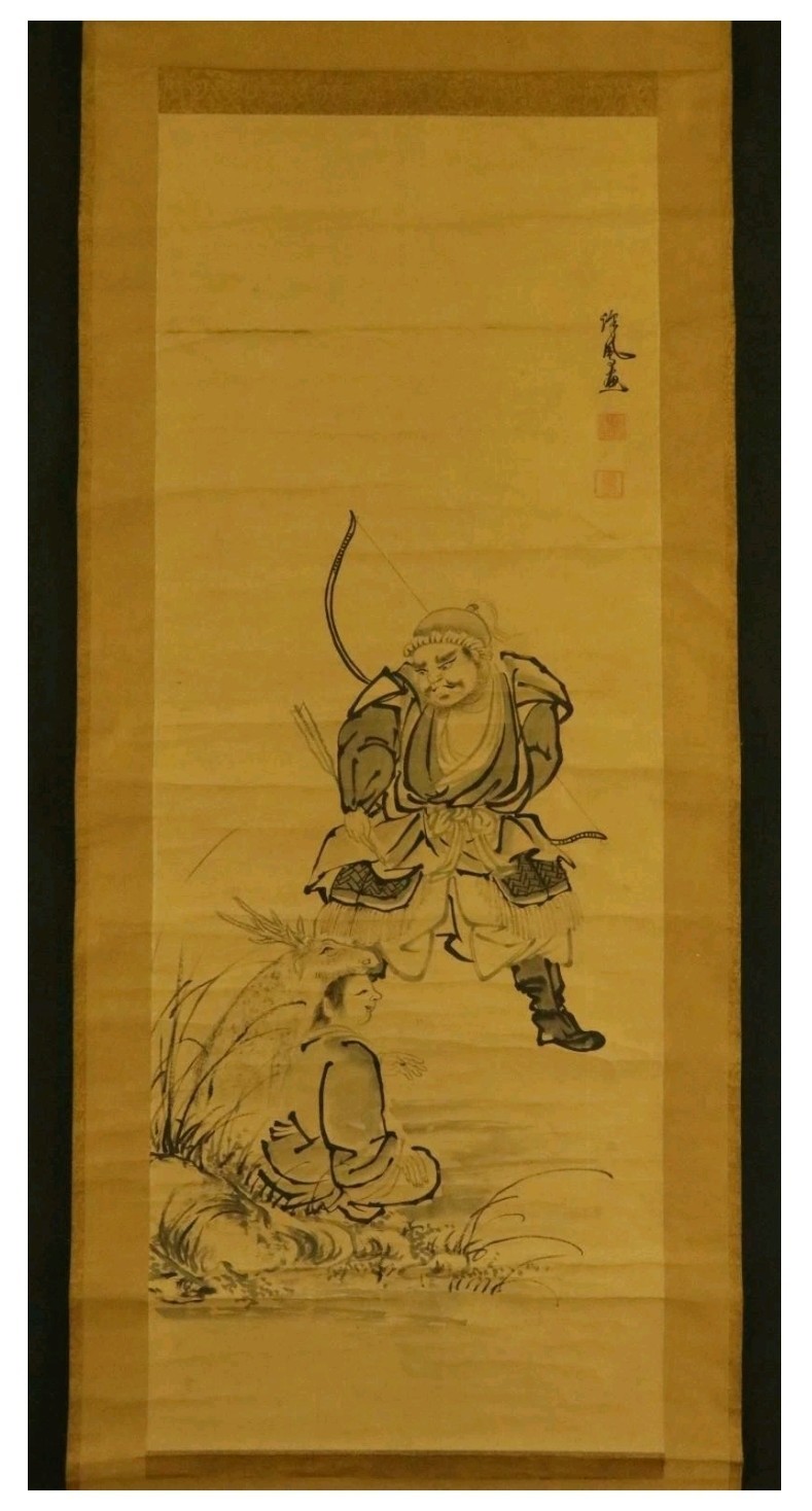 Korean Tale,The Fairy And The Wood Cutter 20C초/승려 풍산/그림,W: 46.2CM,H:125CM/Paper