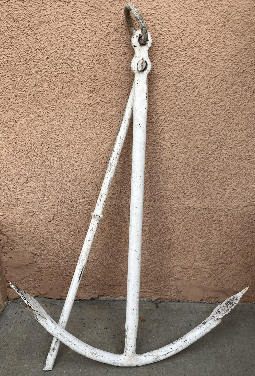 Vintage Large 30″ Folding-stock Fisherman Admiralty 18# Anchor or Kedge