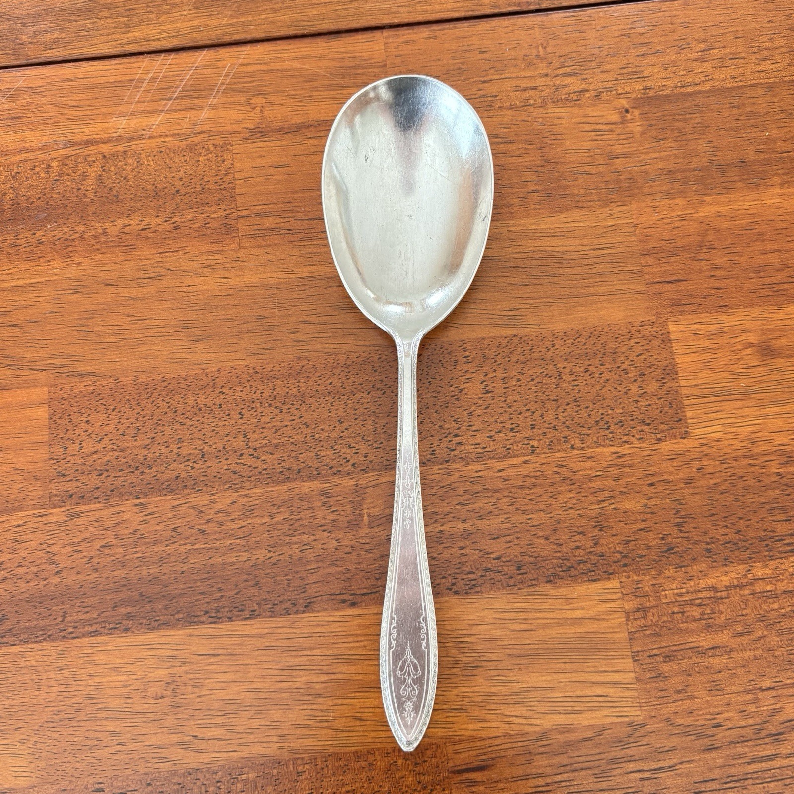 1847 Rogers Bros Argosy Casserole Serving Spoon Silverplate Silverware