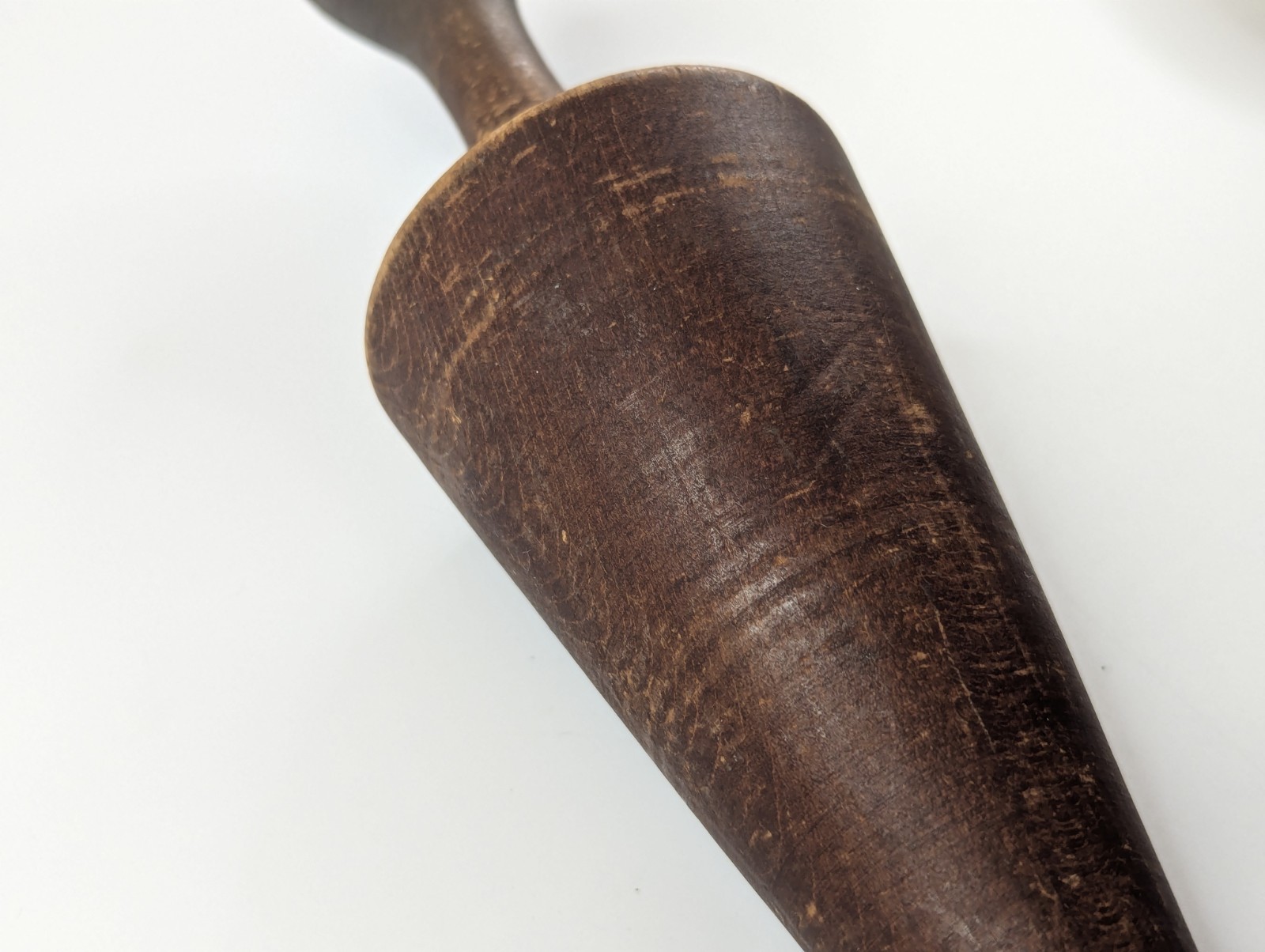 Vintage MCM Mid Century 11″ Wooden Pestle Cone Shaped Food Mill Masher Canning