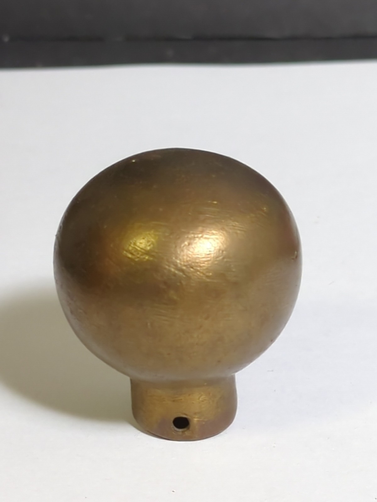 ANTIQUE VINTAGE Brass Knobs 2” Diameter 2.5” High Heavy Orb Finial Post Cap