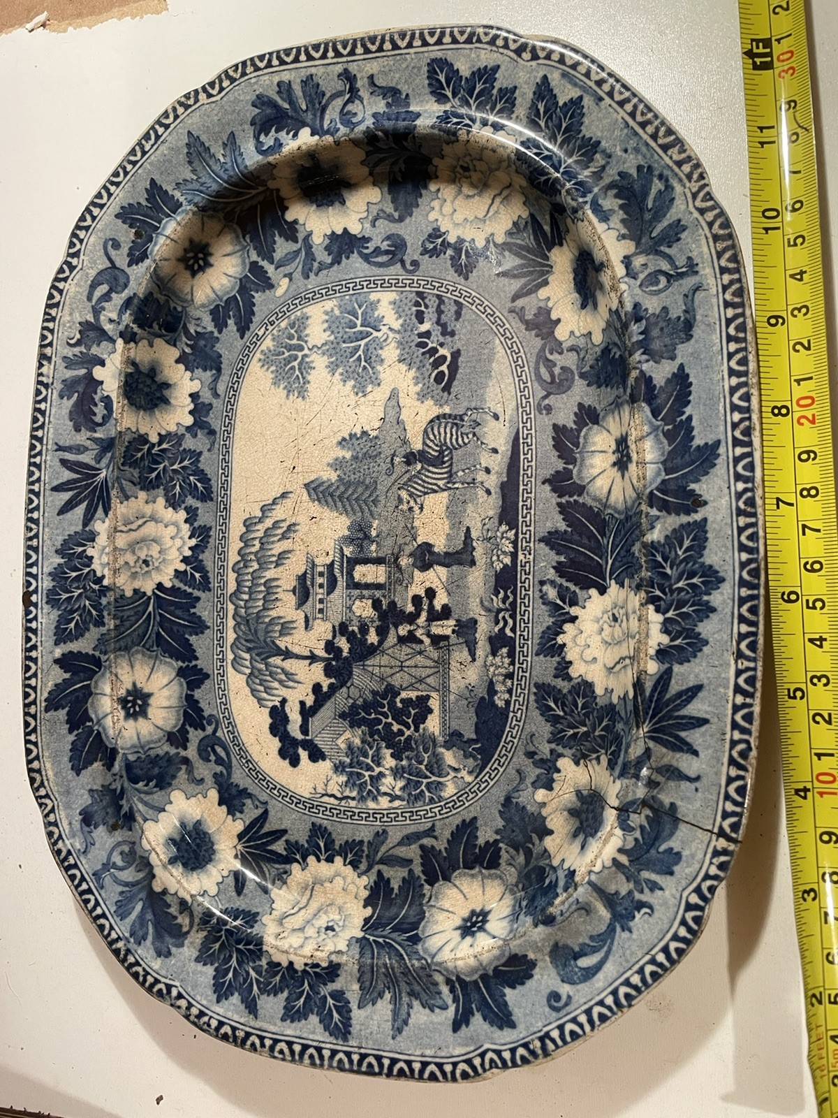PLATTER STAFFORDSHIRE “Zebra Pattern” by John Rogers – circa 1820