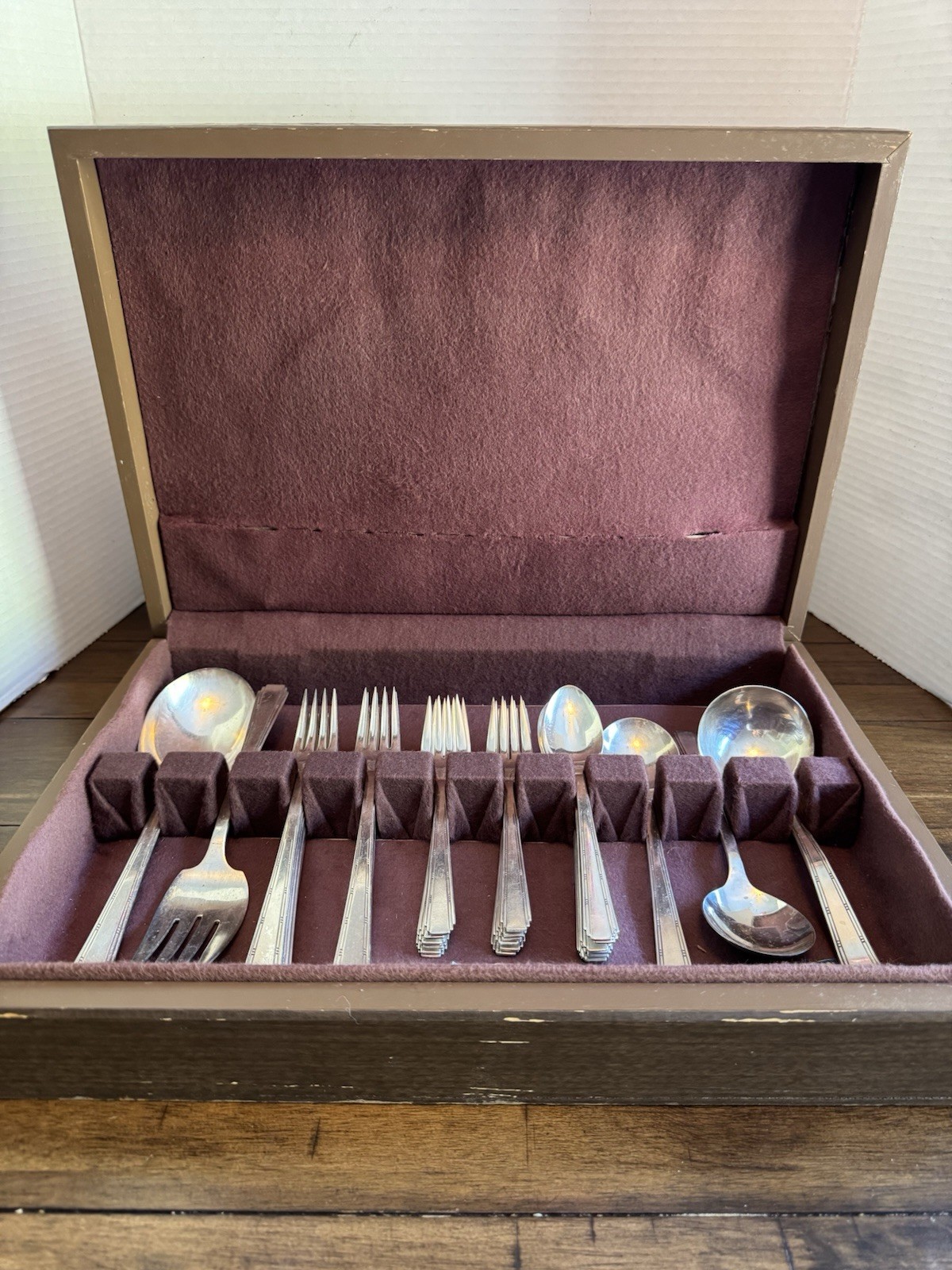 Vintage Stratford Tower Silverplate International Silver Company 38 Flatware Set